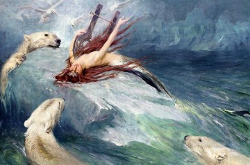 他の動物 Painting - 北の動物の誘惑 アーサー・ウォードル 犬 動物